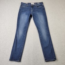 Lucky Brand Brooke Jeans Womens 12/31 Dark Blue Skinny Ankle Denim meas 34x32
