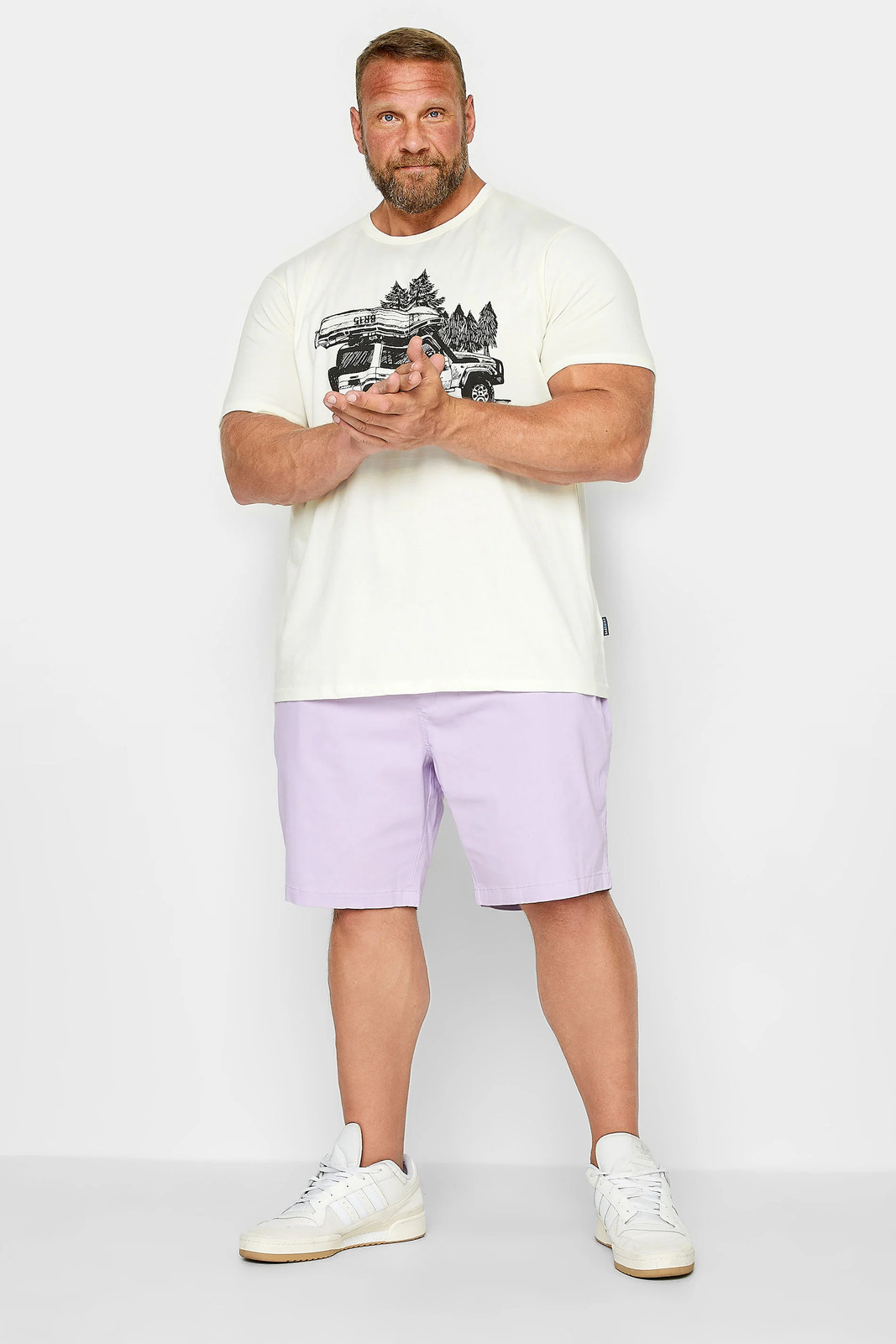 Bad Rhino Big & Tall Purple Stretch Rugby Shorts