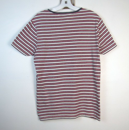 Country Road Clothing Womens Size XS Red & Blue Striped Cotton Crew Neck T Shirt - Picture 2 of 3