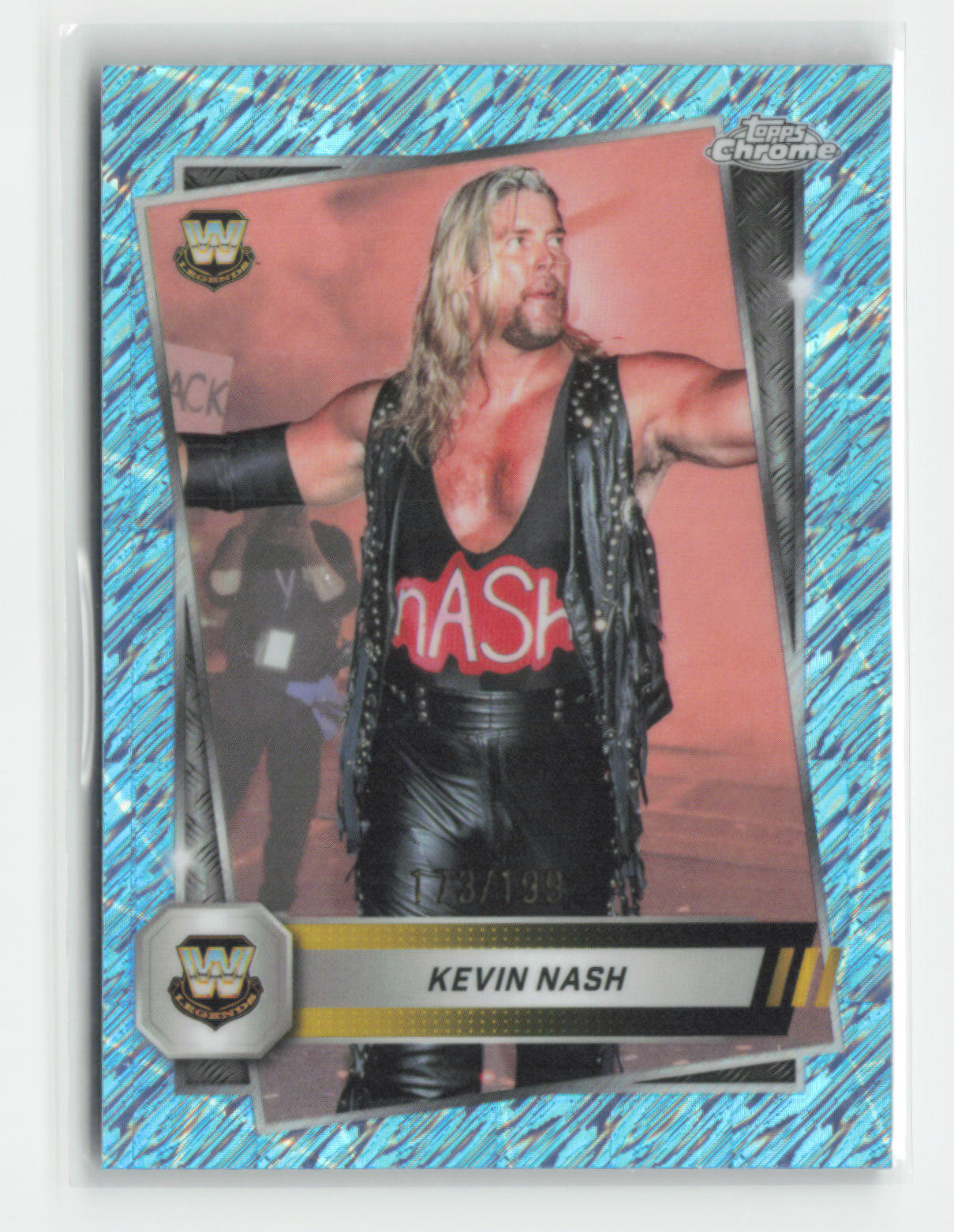 Kevin Nash 2025 Topps Chrome WWE Aqua Shimmer 173/199 [lufeiB39