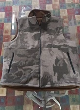 CABELAS Outfitter CAMO Wooltimate Vest W/Polartec and Windbarrier By Zeek-L