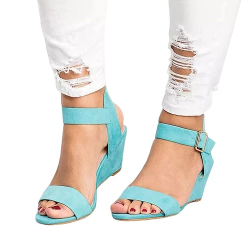 Women's Summer Anti-Slip Casual Shoes Women Sandal Beach Wedge Sandals Walking - Picture 47 of 47