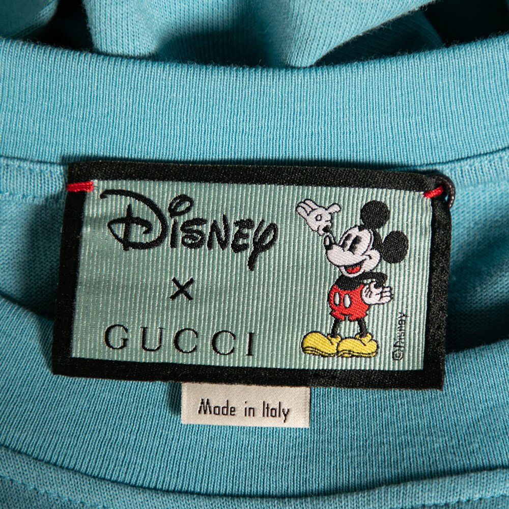 Gucci x Disney Blue Cotton printed Short Sleeve T-Shirt M | eBay Gucci x Disney Blue Cotton printed Short Sleeve T-Shirt M | eBay