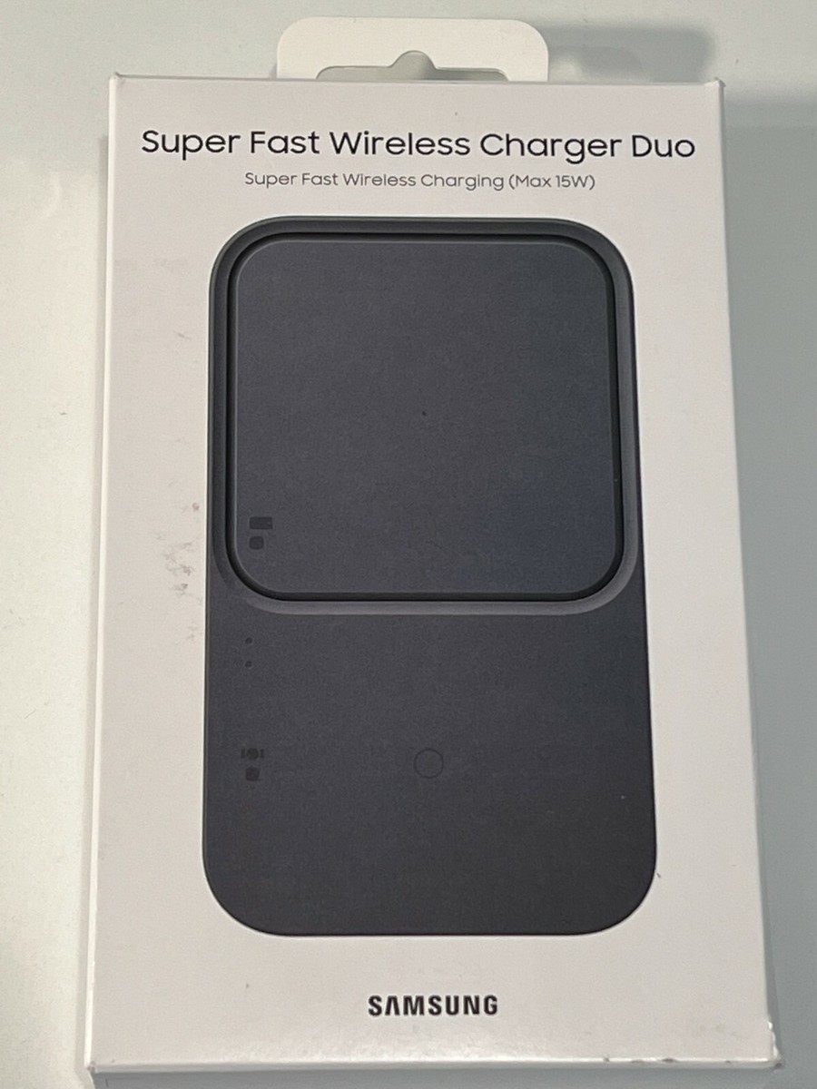 Samsung 15W Super Fast Wireless Charger Duo Pad Black OPEN BOX