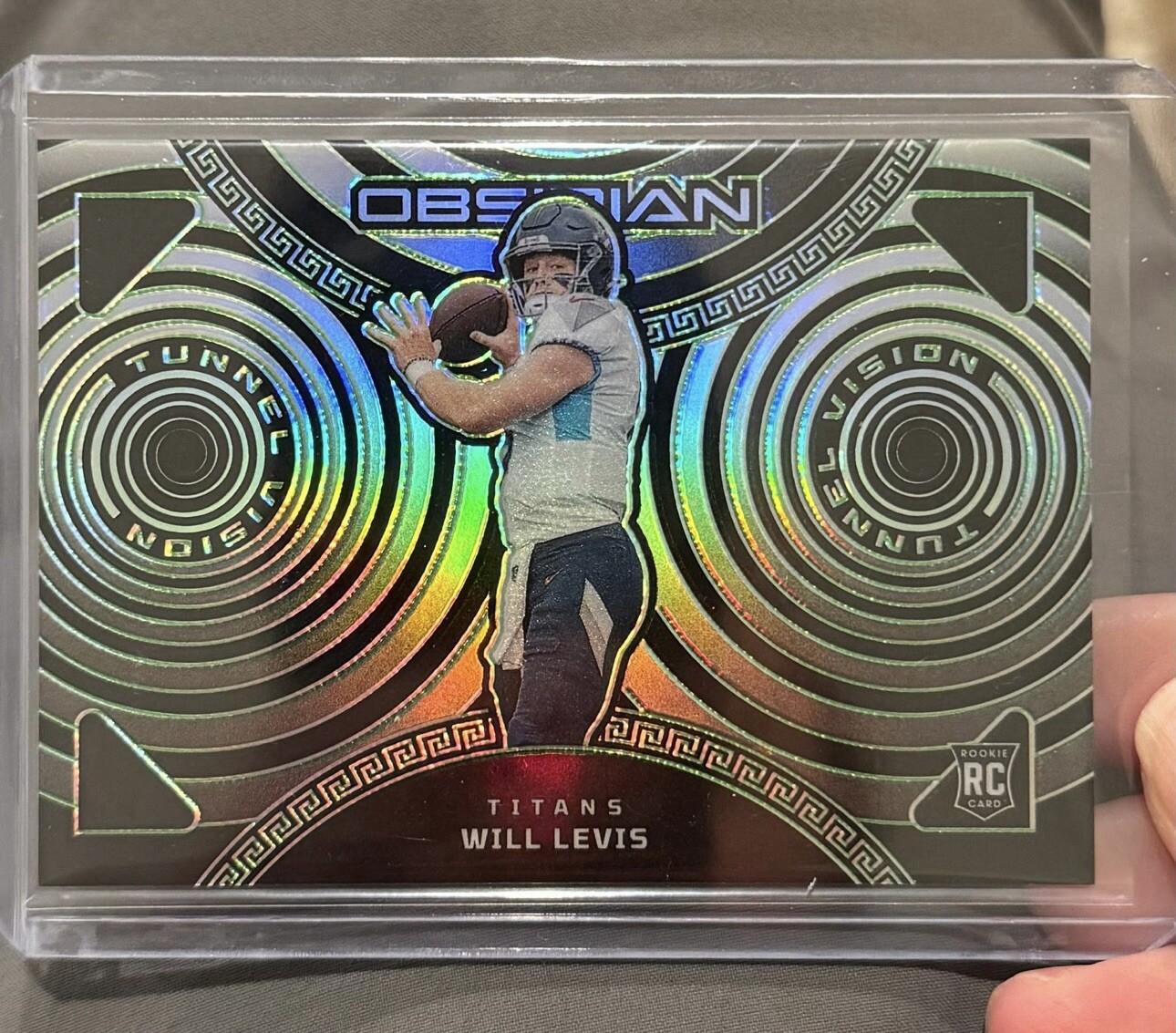 2023 Panini Obsidian Tunnel Vision Green Will Levis Rookie 33/35