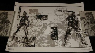 METAL GEAR SOLID 3 SNAKE EATER SAMPLE JAPANESE PROMO POSTER B3 SIZE NEW