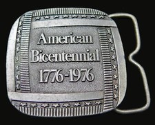 American Bicentennial Bergamot Brass Works Vintage Belt Buckle