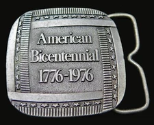 American Bicentennial Bergamot Brass Works Vintage Belt Buckle