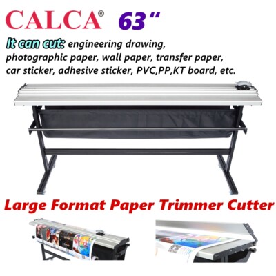 CA PICKUP 63'' Manual Large Format Paper Trimmer Cutter with Support Stand