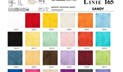 ONline Sandy Linie 165  Baumwolle  *Farbwahl* 50 g