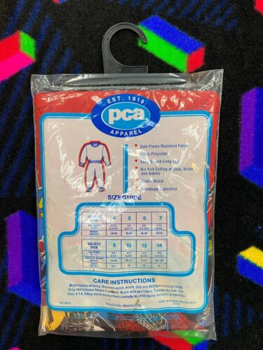 Spiderman Vintage Kids Pajama Set New NWT 1994 PCA Apparel Marvel Size 8-10 - Picture 2 of 2