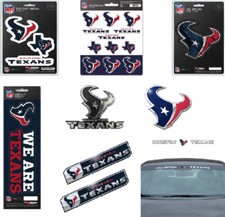 NFL Houston Texans Premium Vinyl Decal / Sticker / Emblem - Pick Your Pack