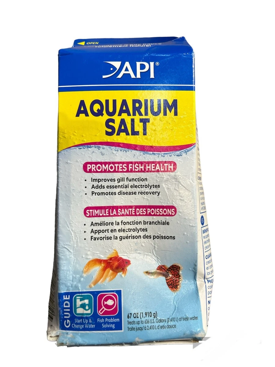 AR API AQUARIUM SALT 67oz 1910g FISH HEALTH STRESS REDUCING WATER CHANGING