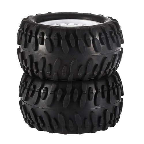 4x Gummireifen Felgenreifen für 1/16 RC HSP HPI ZD Racing Monster Truck - Bild 3 von 10