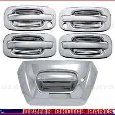 2002-2006 CHEVY Avalanche 1500 2500 Chrome 4 Door Handle COVERS w/PSK+Tailgate