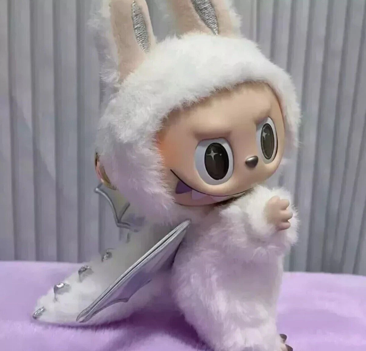 Authentic The Monsters Zimomo White Angel Labubu Plush Doll