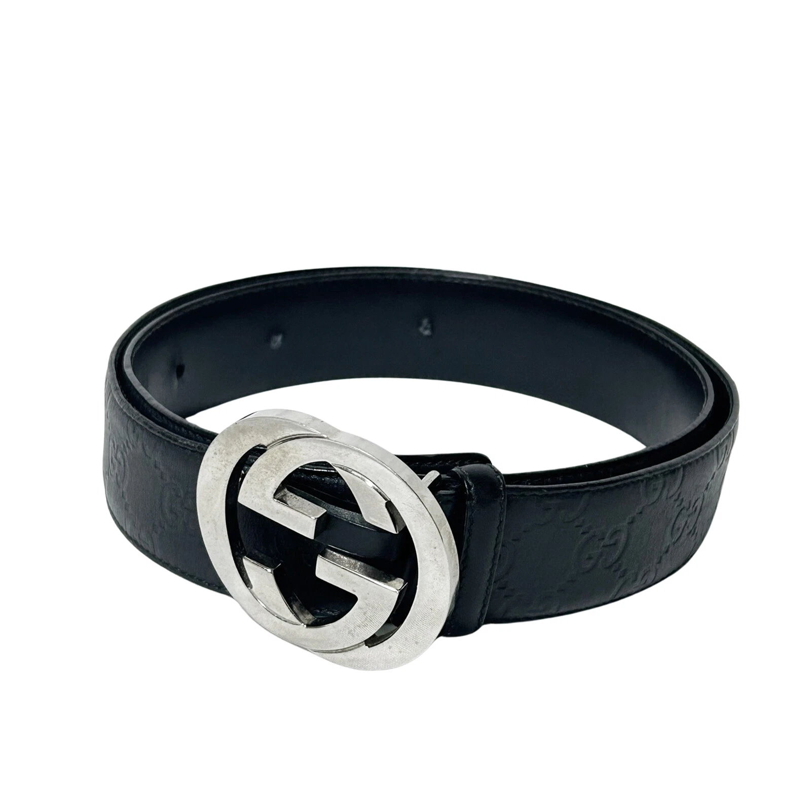 Accessoires homme GUCCI Interlocking G Guccisima 114984 95/38 noir noir
