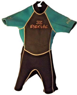 Execute Green/Black Wetsuit Shorty Neoprene-Size Youth Small (about 8-10)-