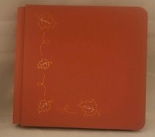 Creative Memories 7x7 Orange Red Fall Leaves Album Coverset 12 Pages Retired