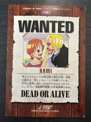 ワンピース　カードダスマスターズ　ナミ Nami One Piece Carddass Masters Bandai Japanese | eBay