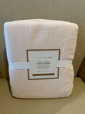 Pottery Barn Dorm Soft Gauze Duvet Cover Twin Twin XL PEACH NEW