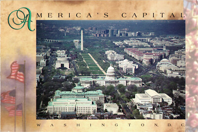 Washington D.C. America's Capitol Postcard Unposted