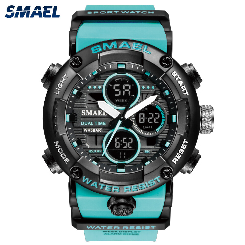 SMAEL Orologio da Polso Uomo Digitale Militare Cinturino Silicone