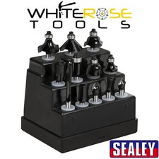 Sealey Shank Router Bit Set 1/4" 12pc