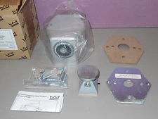 New Dorma EM 501 24120 Door Holder, Floor Mounted,120VAC/24VAC/DC, 689 Finish