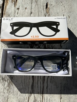 NEW THE ONLY EYEWEAR the TRAVELER AUTHENTIC EYEGLASSES READER +2.50
