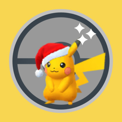  Shiny Pikachu (Christmas Holiday Hat) (#025) - Pokémon GO 