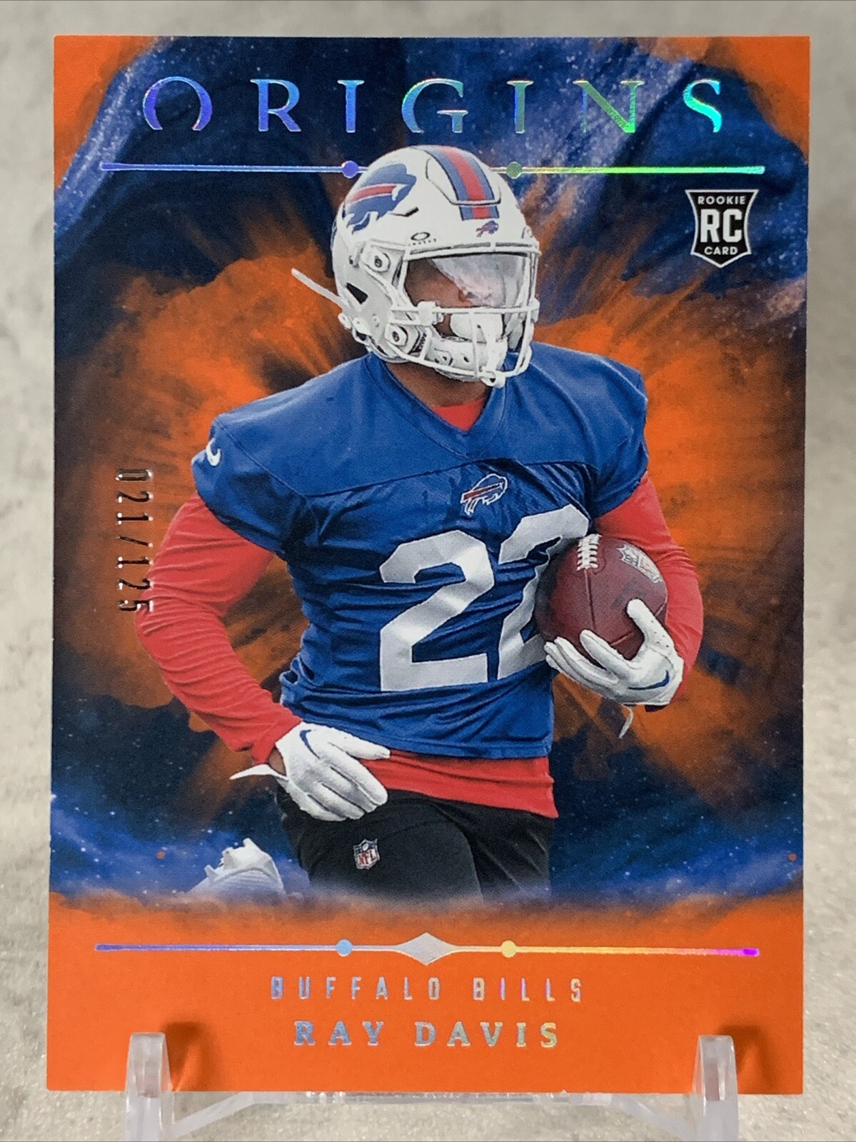 2024 Panini Origins - Orange #131 Ray Davis RC 21/125 - Buffalo Bills