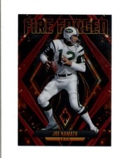JOE NAMATH 2022 PANINI PHOENIX #FF-4 JETS FIRE FORGED RED #164/199 BD4522
