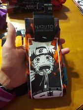 Naruto Shippuden Collection Red Tie Dye Sub 1 Pair Crew Socks Size 8-12 Bioworld