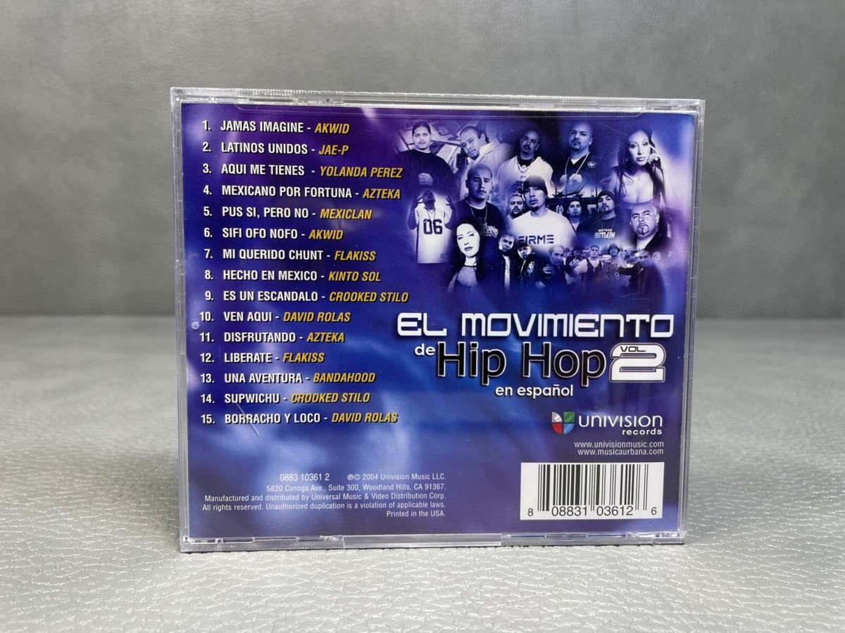 El Movimiento de Hip Hop Volume 2 CD by Various Artists
