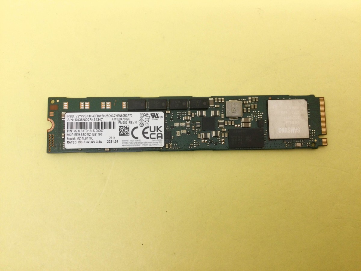 Samsung PM983 NVMe 22110 SSD MZ-1LB1T90