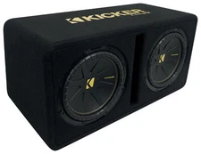 Kicker 50DCWC122 CompC Dual 12" Subwoofers in Vented Sub Box Enclosure DCWC122
