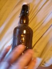 Vintage Ultenmunster Brauer Bier Bottle Ceramic Wire Flip Top — photo 3