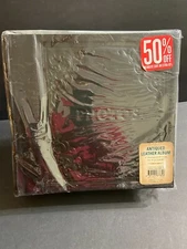 Barnes & Noble Antiqued Leather Memo Photo Album - Holds 200 4x6 Photos Black