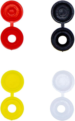 #ad #ad 400pcs Multi Color Screw Covers Caps Hinged Plastic Snap Washer Covers Flip ... $15.80
