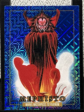 2024 Sky Box Marvel Masterpieces '92 Platinum #54 MEPHISTO Blue Traxx