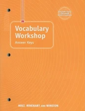 Elements of Language: Vocabulary Workshop Answer Keys