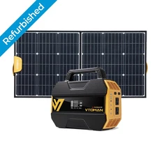 VTOMAN FlashSpeed 300 Portable Power Station 300W, 230Wh Generator +100W Panel