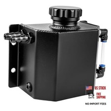 Coolant Overflow Tank, Aluminum Coolant Reservoir Tank, 1L Universal Reservoir