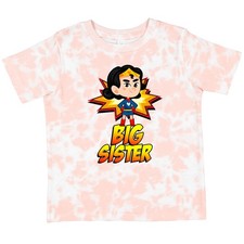 Inktastic Big Sister Superhero Toddler T-Shirt Super Sis Comic Book Girl Child