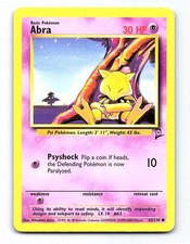 Abra 65/130 Common Base Set 2 Pokemon Near Mint