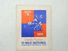 1974 Charity Newsies Flat Track Motorcycle Race Program Kenny Roberts L11788