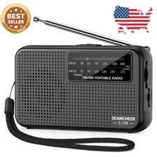 Portable Radio AM FM, Transistor Radio, Plug in Wall or Battery Operated Radio