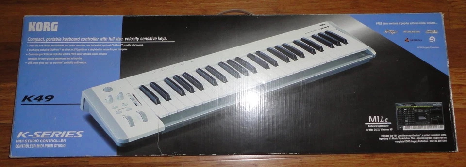 Korg K49 MiDi Keyboard Controller mit Box