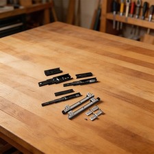 Silent Cabinet Drawer Slides 4/6/8 inch Three Fold Black with Ball Bearings